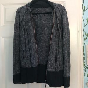 Lululemon running hooded sweatshirt zip up